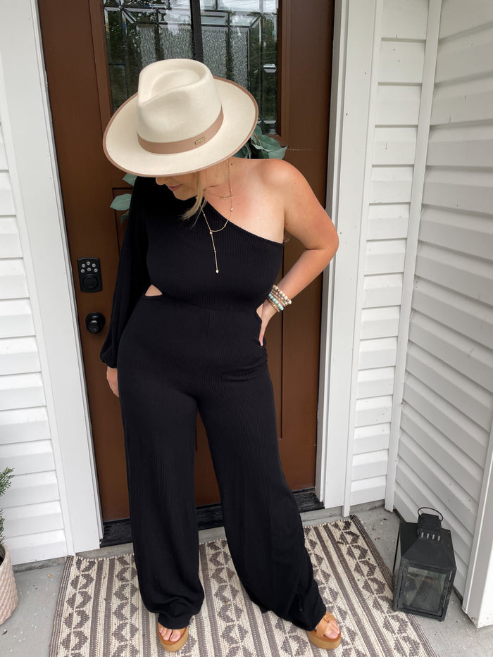 Going Out Tonight Side Cutout Jumpsuit