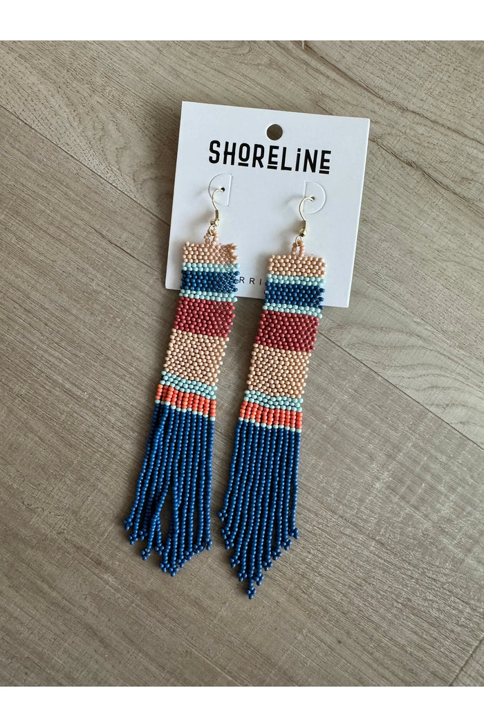 Shoreline Multi-Color Beaded Earrings