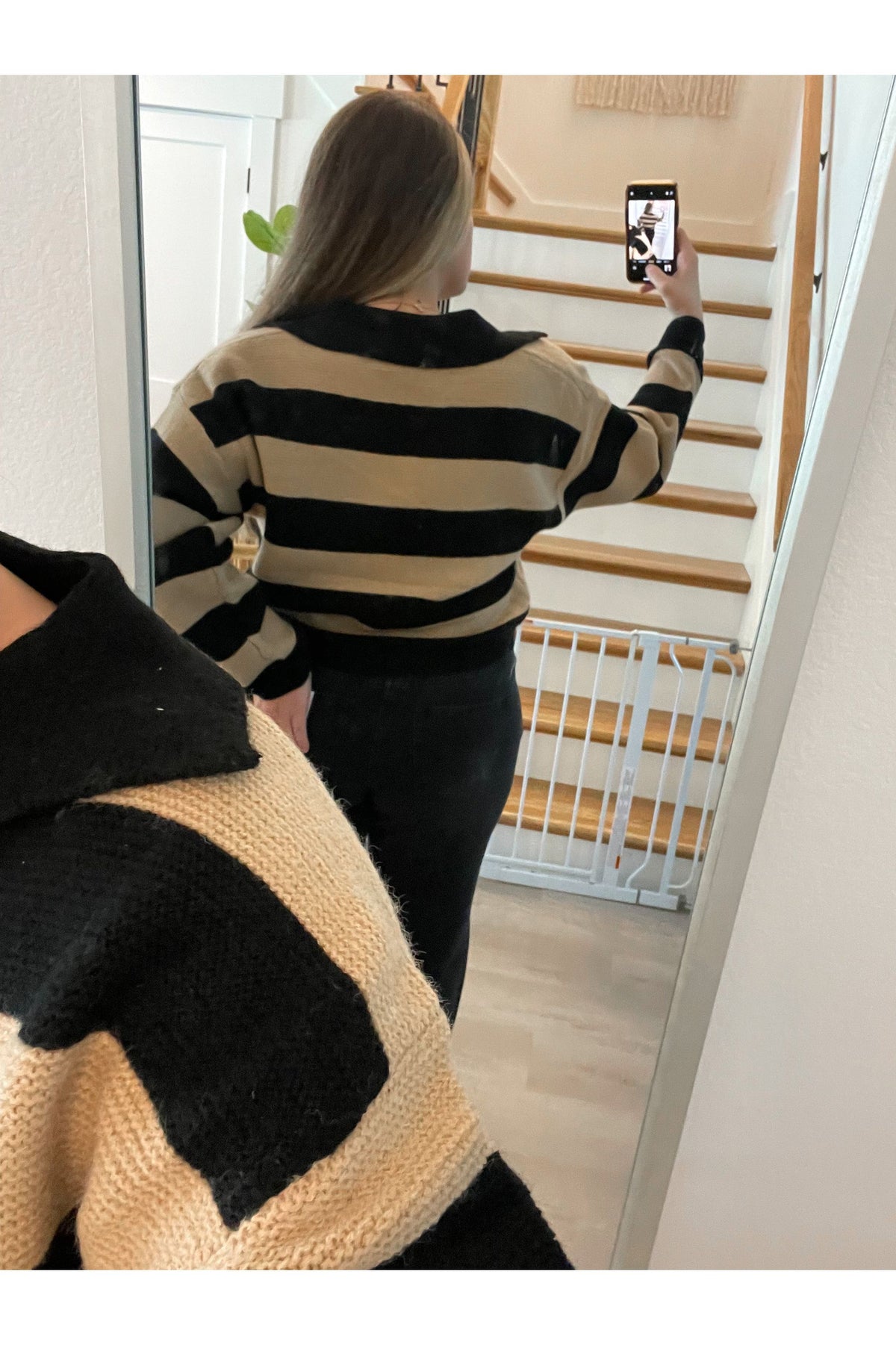 The Hamptons Stripe Collard Sweater