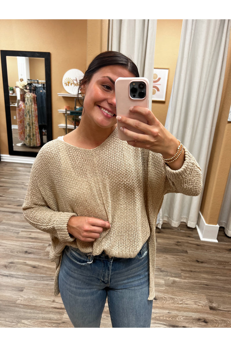 Kasey Top in Taupe