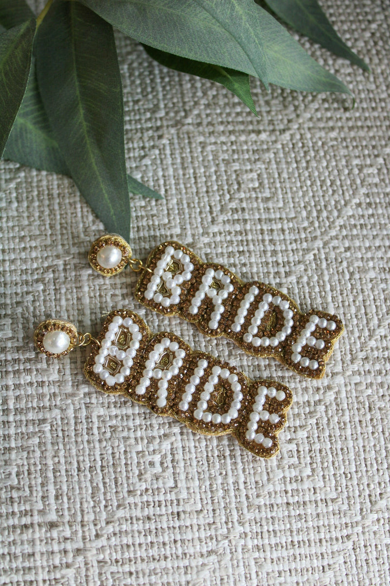 Bride earrings in Gold