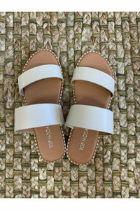 Leah Double Strap Slide Sandals
