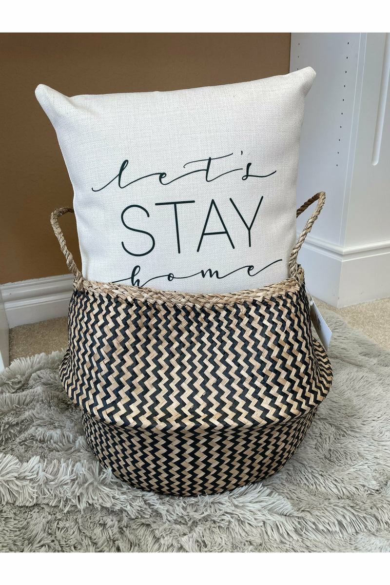 Let's Stay Home Decorative Pillow