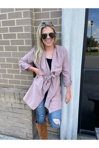 In the Trenches Jacket in Mauve