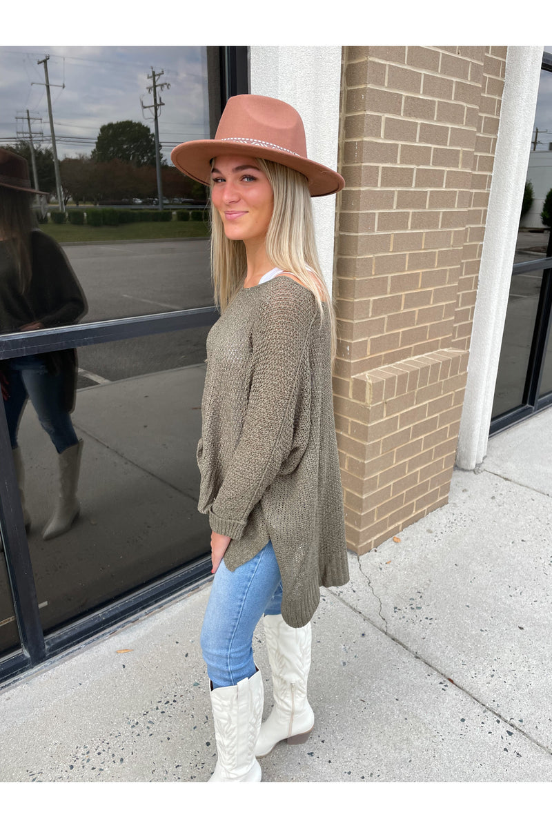Kasey Top in Olive Green