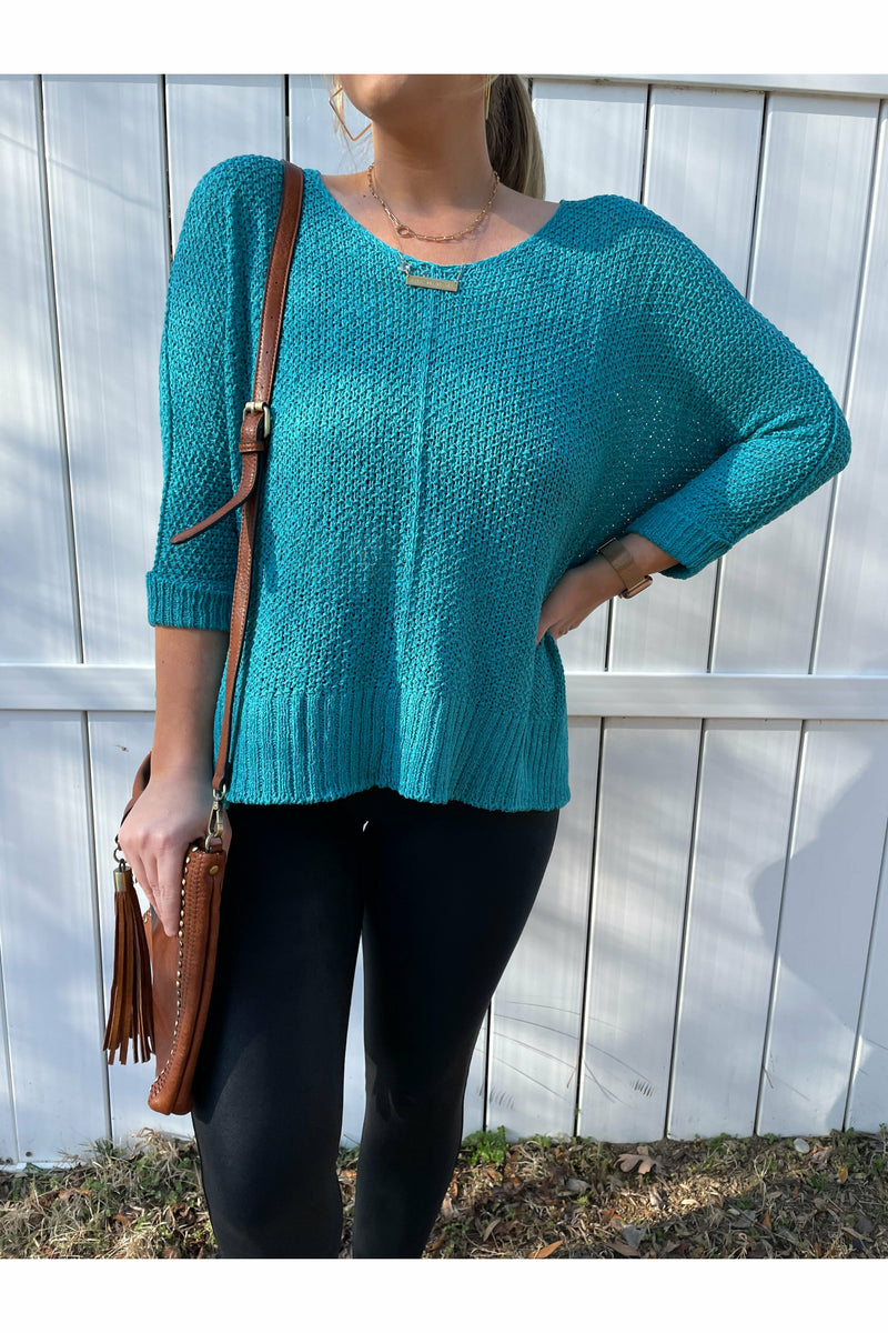 Kasey Top- Turquoise