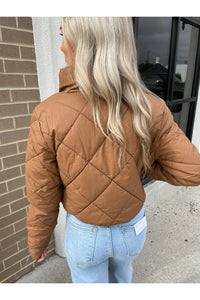 Camille Puffer Jacket in Camel