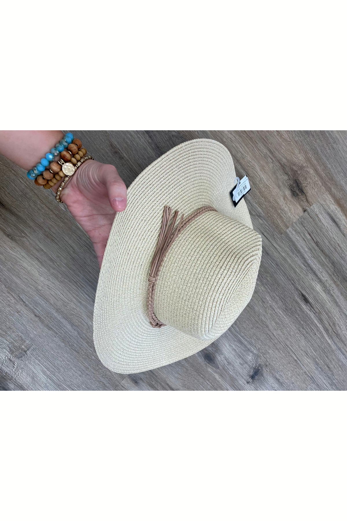 Braid Tassle Band Straw Hat